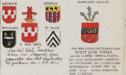 Markante rouwborden uit het handschrift d'Ivoy